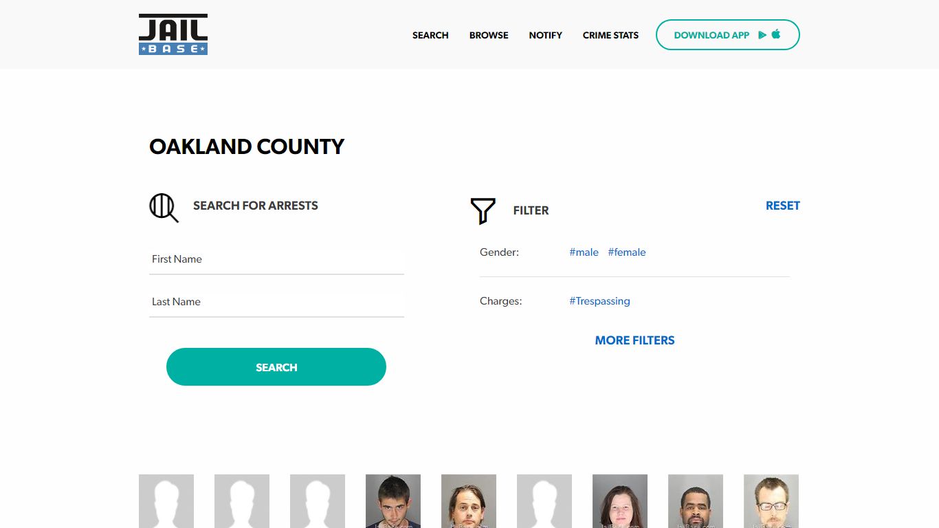 Oakland County Jail Inmate Search and Mugshots | JailBase